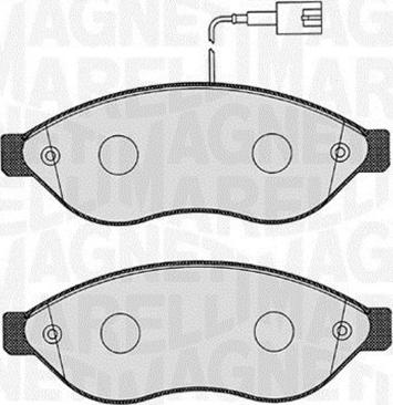 Magneti Marelli 363916060642 - Комплект спирачно феродо, дискови спирачки vvparts.bg