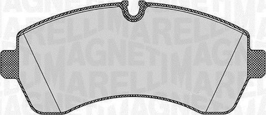 Magneti Marelli 363916060647 - Комплект спирачно феродо, дискови спирачки vvparts.bg