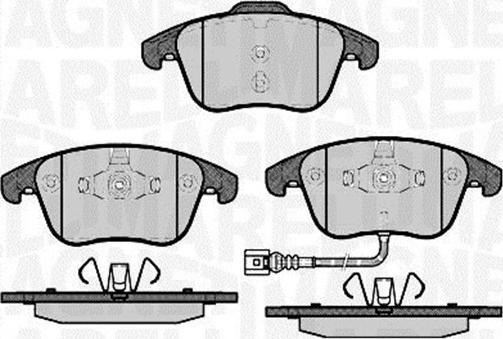 Magneti Marelli 363916060659 - Комплект спирачно феродо, дискови спирачки vvparts.bg