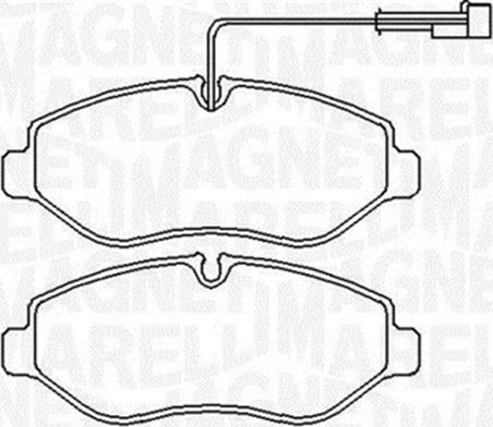 Magneti Marelli 363916060650 - Комплект спирачно феродо, дискови спирачки vvparts.bg