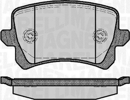 Magneti Marelli 363916060658 - Комплект спирачно феродо, дискови спирачки vvparts.bg