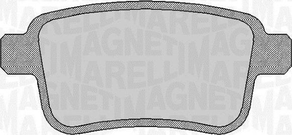 Magneti Marelli 363916060660 - Комплект спирачно феродо, дискови спирачки vvparts.bg