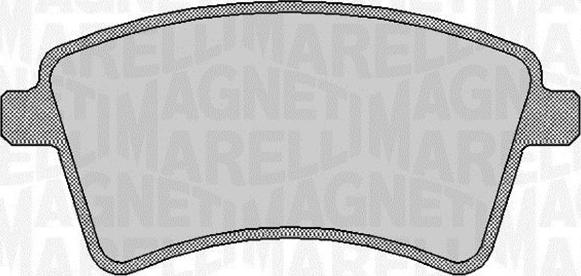 Magneti Marelli 363916060661 - Комплект спирачно феродо, дискови спирачки vvparts.bg