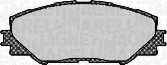 Magneti Marelli 363916060663 - Комплект спирачно феродо, дискови спирачки vvparts.bg