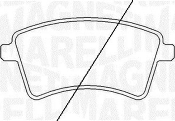 Magneti Marelli 363916060662 - Комплект спирачно феродо, дискови спирачки vvparts.bg