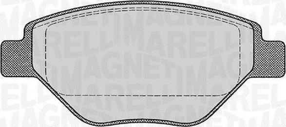 Magneti Marelli 363916060600 - Комплект спирачно феродо, дискови спирачки vvparts.bg