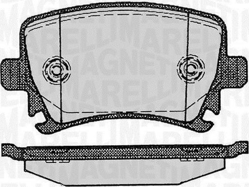 Magneti Marelli 363916060601 - Комплект спирачно феродо, дискови спирачки vvparts.bg