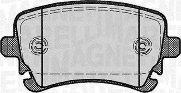 Magneti Marelli 363916060602 - Комплект спирачно феродо, дискови спирачки vvparts.bg