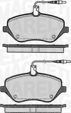 Magneti Marelli 363916060615 - Комплект спирачно феродо, дискови спирачки vvparts.bg