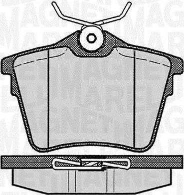 Magneti Marelli 363916060616 - Комплект спирачно феродо, дискови спирачки vvparts.bg