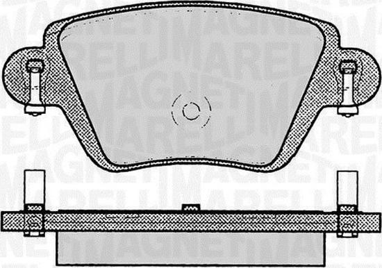 Magneti Marelli 363916060613 - Комплект спирачно феродо, дискови спирачки vvparts.bg