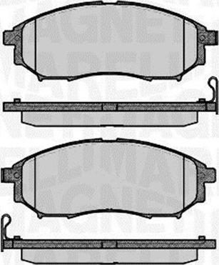 Magneti Marelli 363916060683 - Комплект спирачно феродо, дискови спирачки vvparts.bg