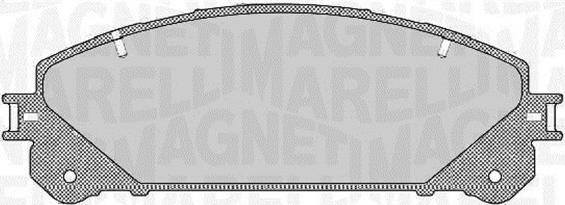 Magneti Marelli 363916060634 - Комплект спирачно феродо, дискови спирачки vvparts.bg