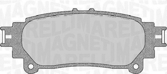 Magneti Marelli 363916060636 - Комплект спирачно феродо, дискови спирачки vvparts.bg