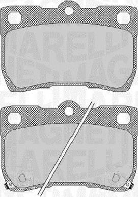 Magneti Marelli 363916060638 - Комплект спирачно феродо, дискови спирачки vvparts.bg