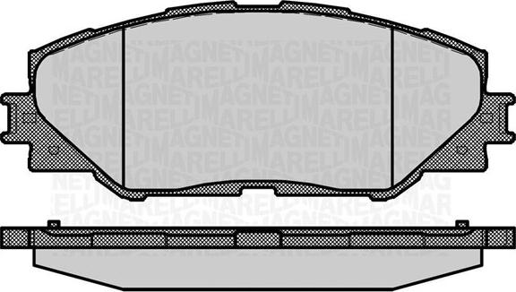 Magneti Marelli 363916060632 - Комплект спирачно феродо, дискови спирачки vvparts.bg