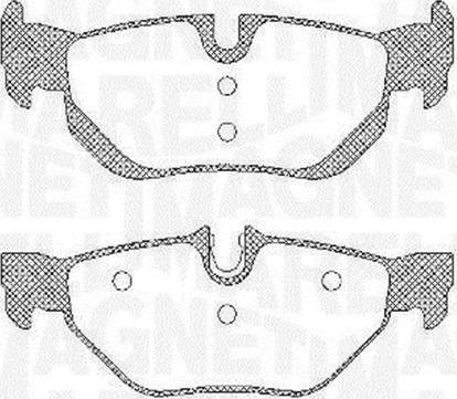 Magneti Marelli 363916060624 - Комплект спирачно феродо, дискови спирачки vvparts.bg