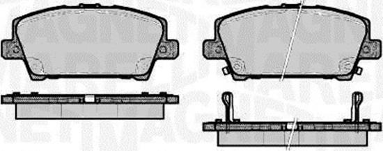 Magneti Marelli 363916060620 - Комплект спирачно феродо, дискови спирачки vvparts.bg