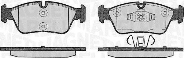 Magneti Marelli 363916060622 - Комплект спирачно феродо, дискови спирачки vvparts.bg