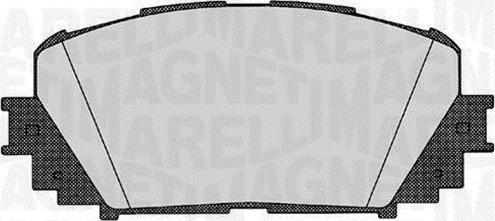 Magneti Marelli 363916060627 - Комплект спирачно феродо, дискови спирачки vvparts.bg