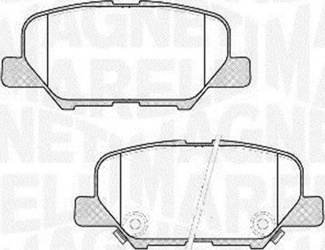 Magneti Marelli 363916060678 - Комплект спирачно феродо, дискови спирачки vvparts.bg