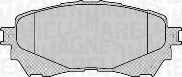 Magneti Marelli 363916060677 - Комплект спирачно феродо, дискови спирачки vvparts.bg