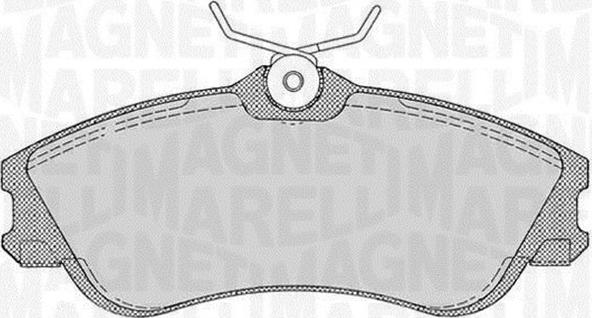 Magneti Marelli 363916060199 - Комплект спирачно феродо, дискови спирачки vvparts.bg