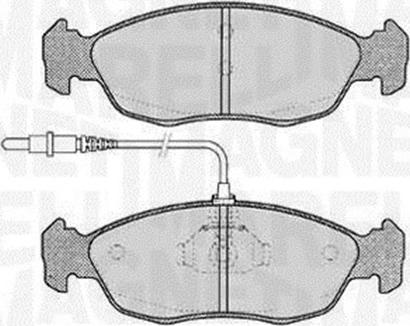 Magneti Marelli 363916060195 - Комплект спирачно феродо, дискови спирачки vvparts.bg