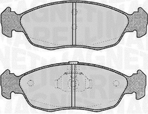 Magneti Marelli 363916060196 - Комплект спирачно феродо, дискови спирачки vvparts.bg