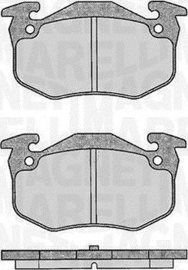 Magneti Marelli 363916060197 - Комплект спирачно феродо, дискови спирачки vvparts.bg