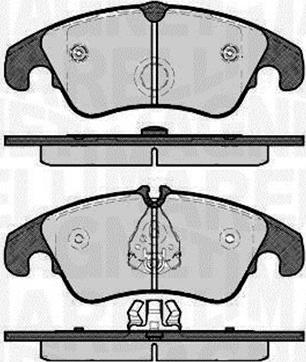 Magneti Marelli 363916060140 - Комплект спирачно феродо, дискови спирачки vvparts.bg