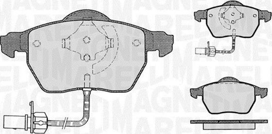 Magneti Marelli 363916060142 - Комплект спирачно феродо, дискови спирачки vvparts.bg