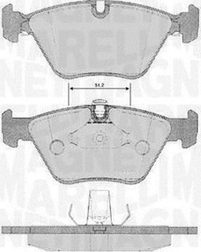 Magneti Marelli 363916060159 - Комплект спирачно феродо, дискови спирачки vvparts.bg