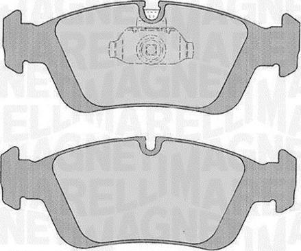 Magneti Marelli 363916060155 - Комплект спирачно феродо, дискови спирачки vvparts.bg