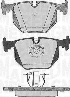 Magneti Marelli 363916060152 - Комплект спирачно феродо, дискови спирачки vvparts.bg