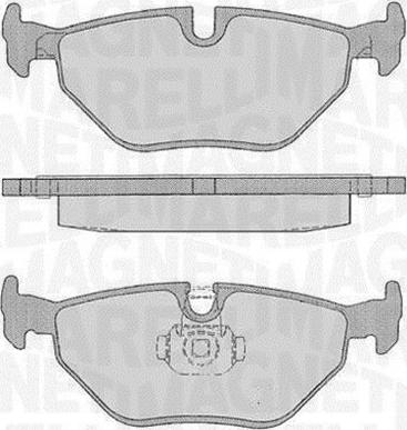 Magneti Marelli 363916060157 - Комплект спирачно феродо, дискови спирачки vvparts.bg