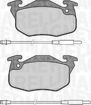 Magneti Marelli 363916060168 - Комплект спирачно феродо, дискови спирачки vvparts.bg