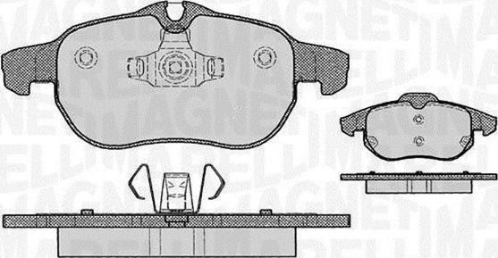 Magneti Marelli 363916060162 - Комплект спирачно феродо, дискови спирачки vvparts.bg