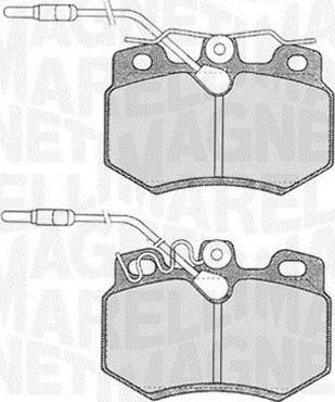 Magneti Marelli 363916060167 - Комплект спирачно феродо, дискови спирачки vvparts.bg