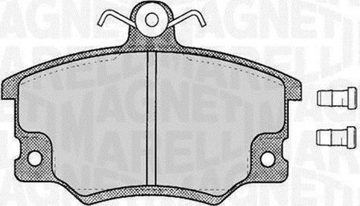 Magneti Marelli 363916060105 - Комплект спирачно феродо, дискови спирачки vvparts.bg