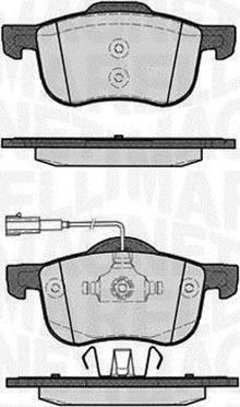 Magneti Marelli 363916060115 - Комплект спирачно феродо, дискови спирачки vvparts.bg