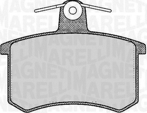 Magneti Marelli 363916060116 - Комплект спирачно феродо, дискови спирачки vvparts.bg