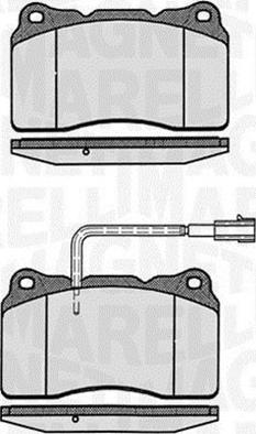 Magneti Marelli 363916060110 - Комплект спирачно феродо, дискови спирачки vvparts.bg