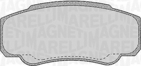 Magneti Marelli 363916060188 - Комплект спирачно феродо, дискови спирачки vvparts.bg