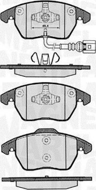 Magneti Marelli 363916060135 - Комплект спирачно феродо, дискови спирачки vvparts.bg