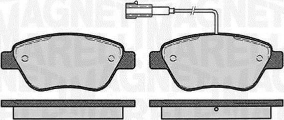 Magneti Marelli 363916060126 - Комплект спирачно феродо, дискови спирачки vvparts.bg