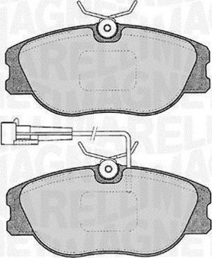 Magneti Marelli 363916060122 - Комплект спирачно феродо, дискови спирачки vvparts.bg