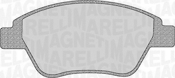 Magneti Marelli 363916060176 - Комплект спирачно феродо, дискови спирачки vvparts.bg