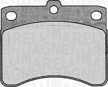 Magneti Marelli 363916060815 - Комплект спирачно феродо, дискови спирачки vvparts.bg