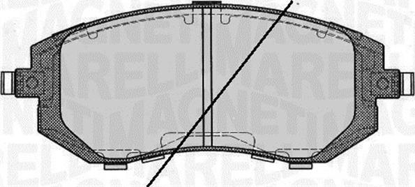 Magneti Marelli 363916060399 - Комплект спирачно феродо, дискови спирачки vvparts.bg